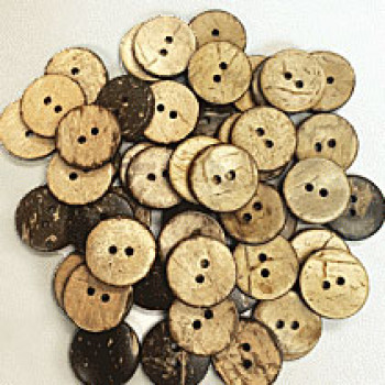 CO-612G - 5/8", Natural Coconut Button, Sold in lots of 144 pieces 